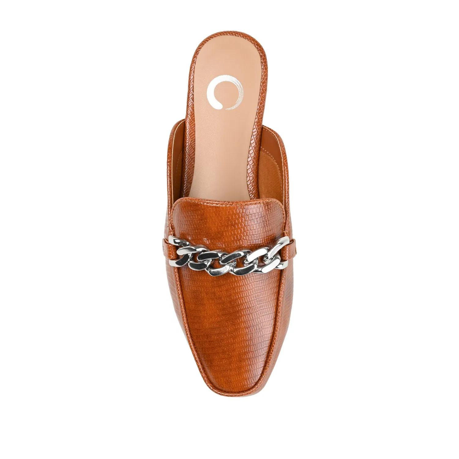 HAZINA MULED LOAFER FLATS IN LIZARD