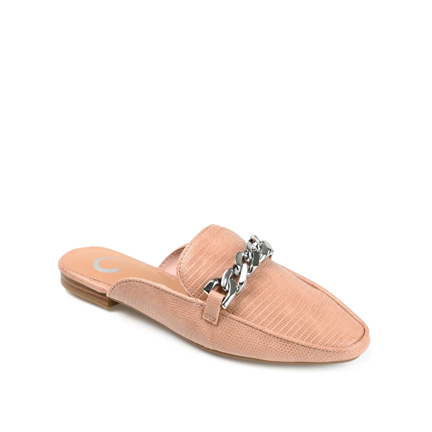 HAZINA MULED LOAFER FLATS IN LIZARD