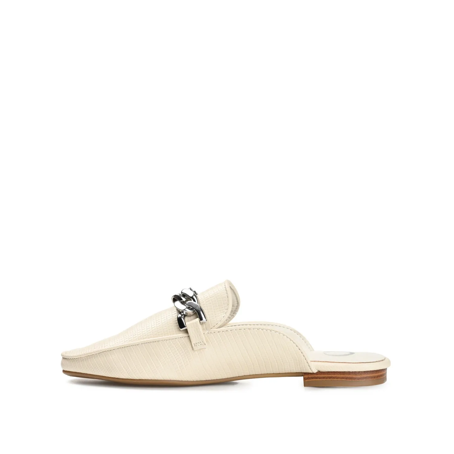 HAZINA MULED LOAFER FLATS IN LIZARD