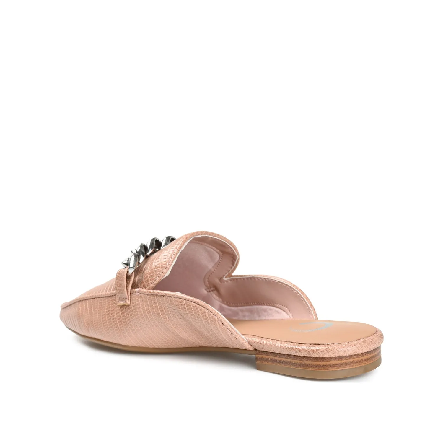 HAZINA MULED LOAFER FLATS IN LIZARD