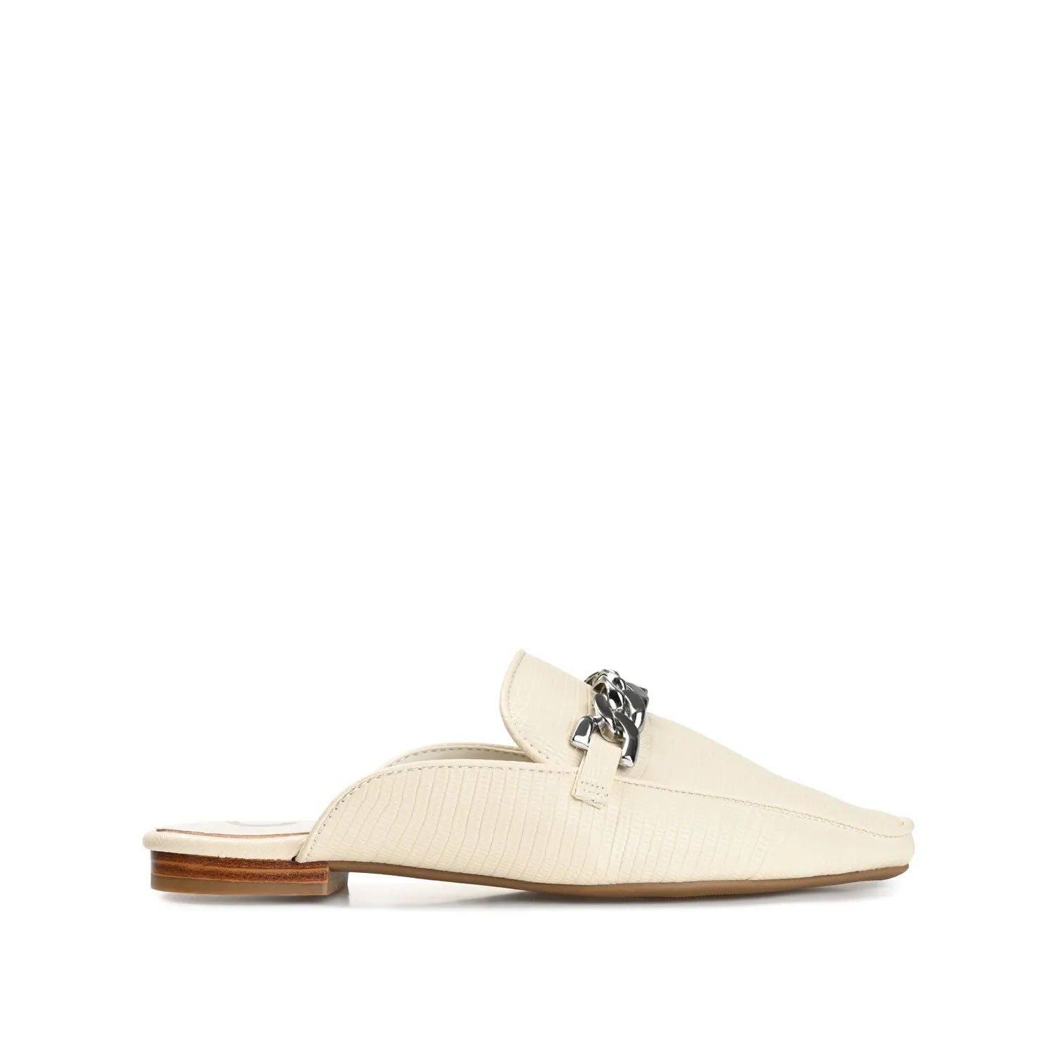 HAZINA MULED LOAFER FLATS IN LIZARD
