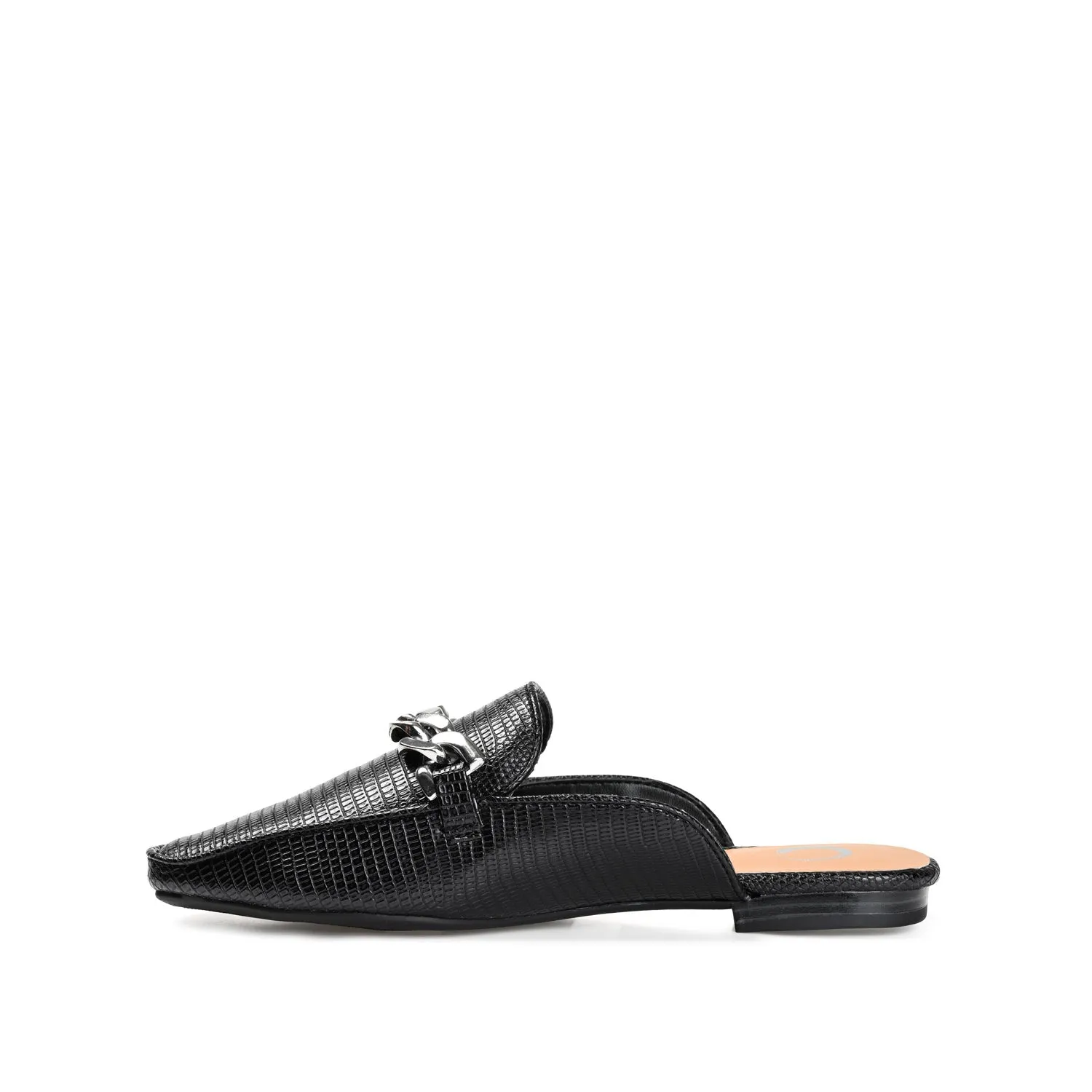 HAZINA MULED LOAFER FLATS IN LIZARD