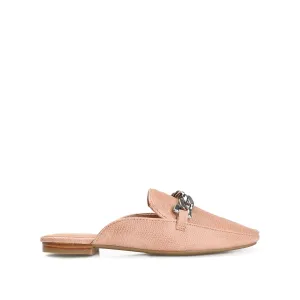HAZINA MULED LOAFER FLATS IN LIZARD