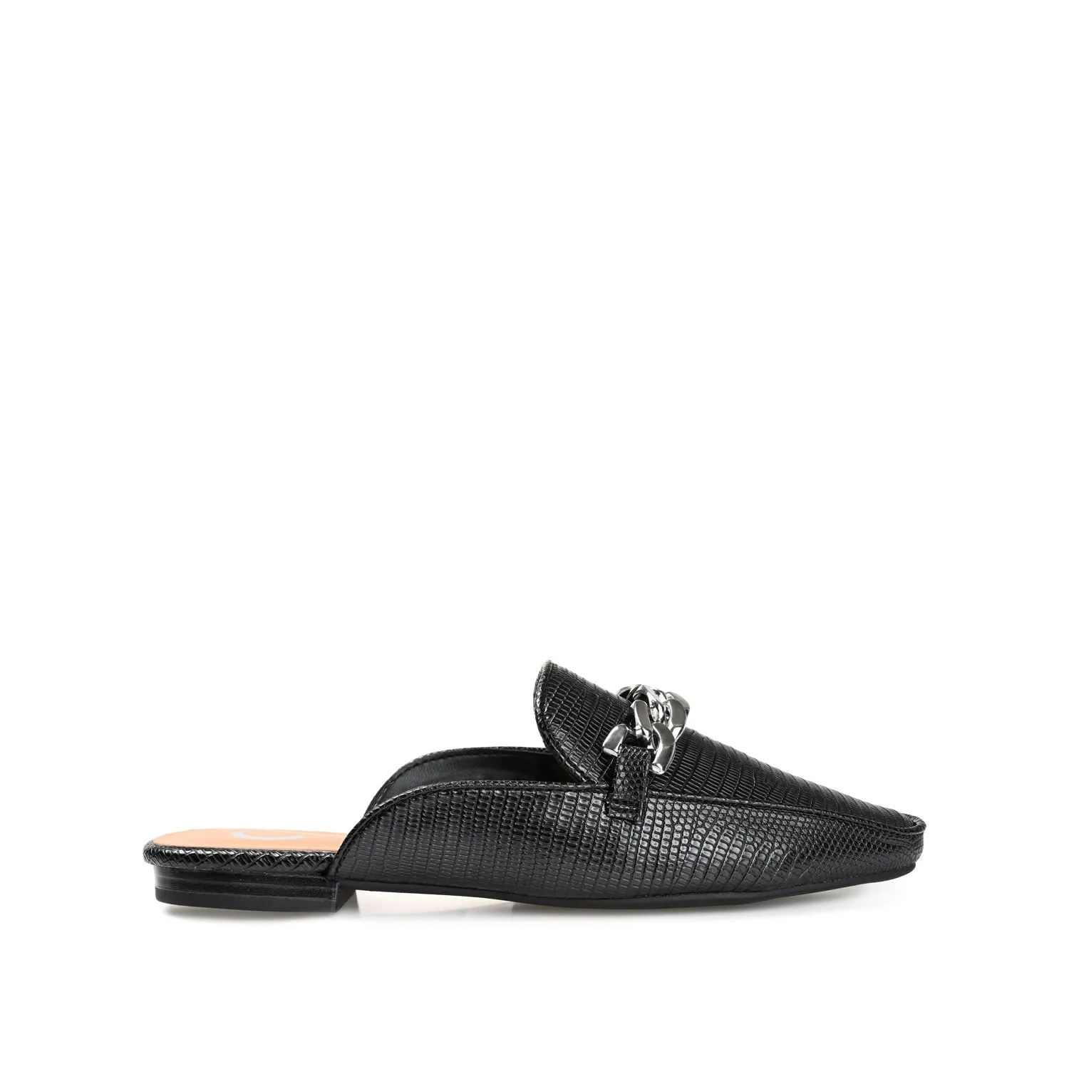 HAZINA MULED LOAFER FLATS IN LIZARD