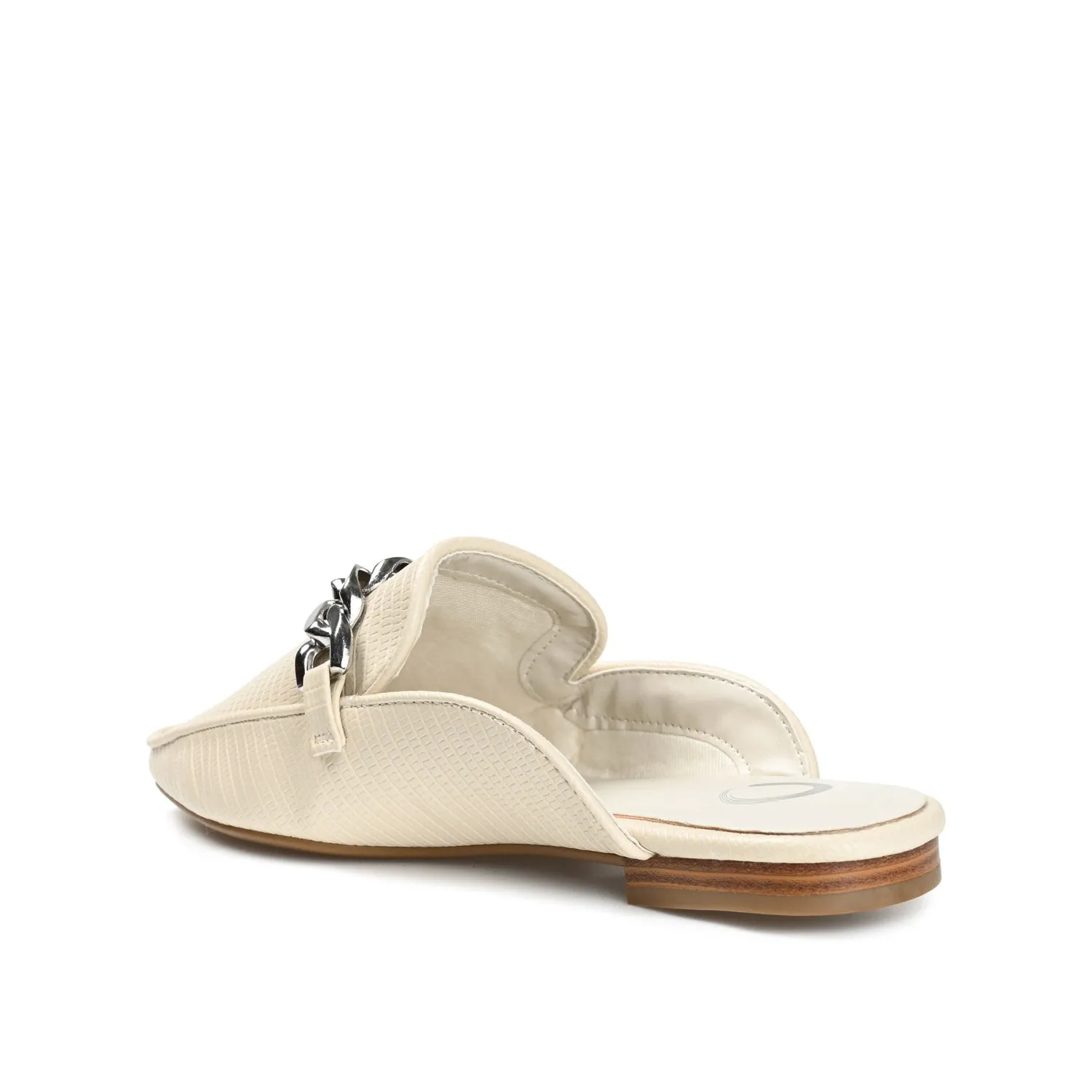 HAZINA MULED LOAFER FLATS IN LIZARD
