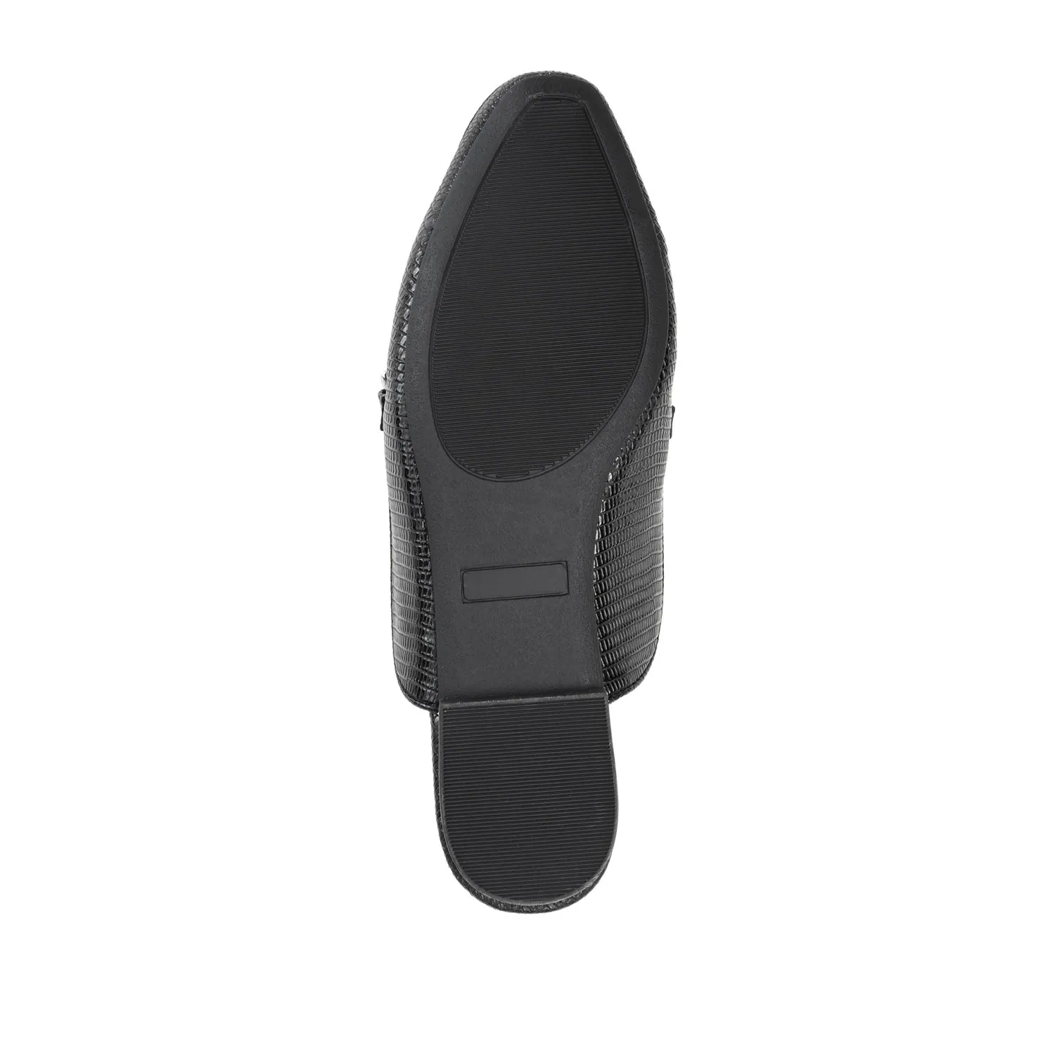 HAZINA MULED LOAFER FLATS IN LIZARD