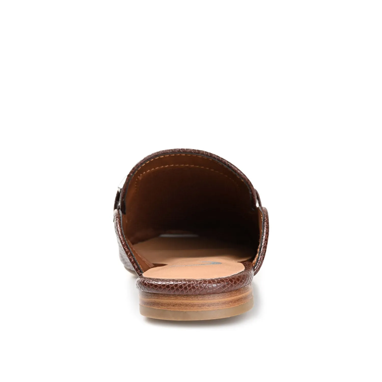 HAZINA MULED LOAFER FLATS IN LIZARD