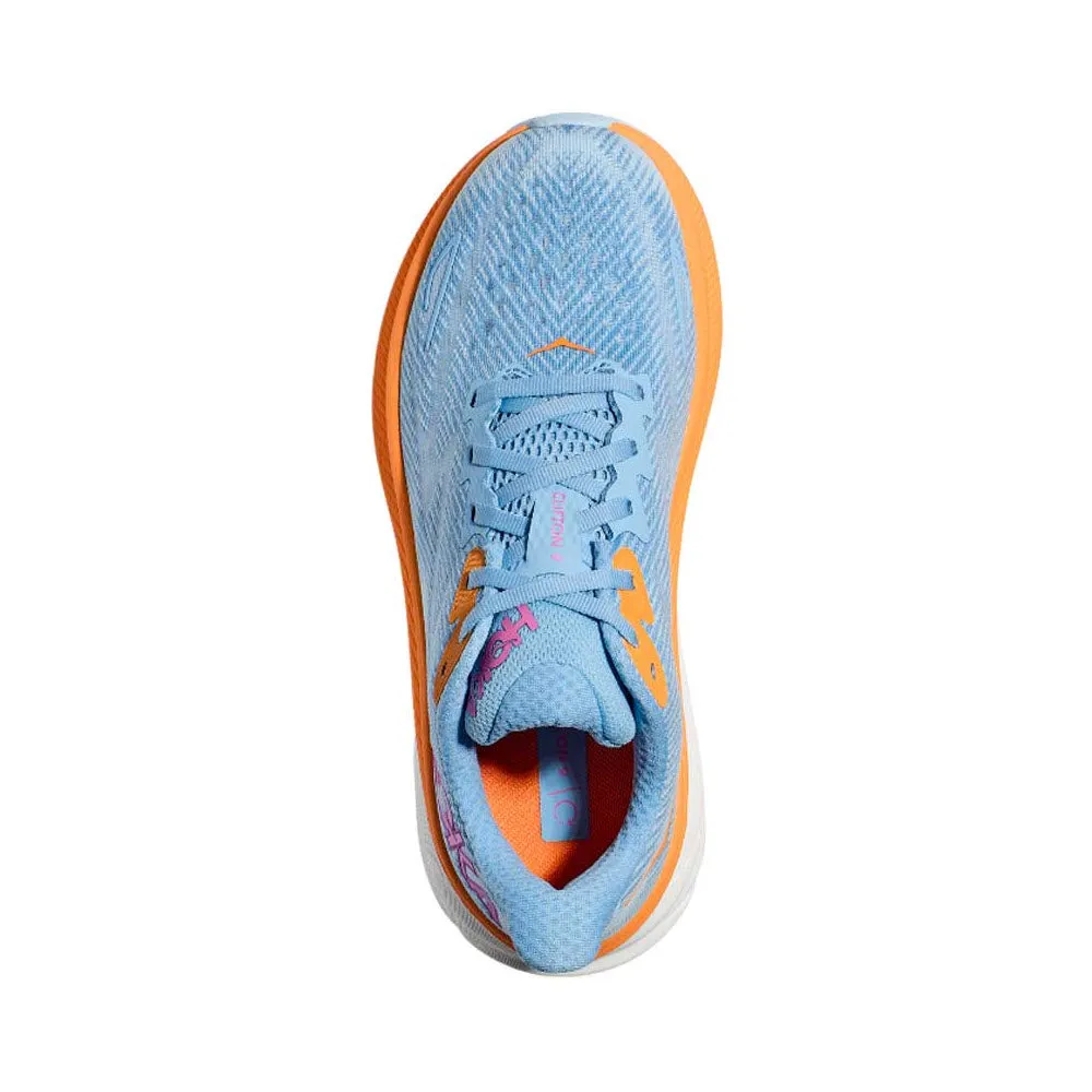 HOKA CLIFTON 9 AIRY BLUE/ICE WATER - WOMENS