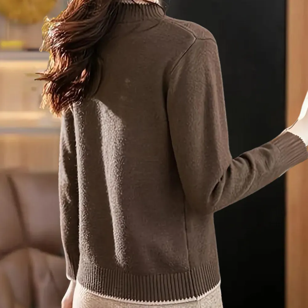 Ivyshape | Casual Women's Half Turtleneck With Comfort