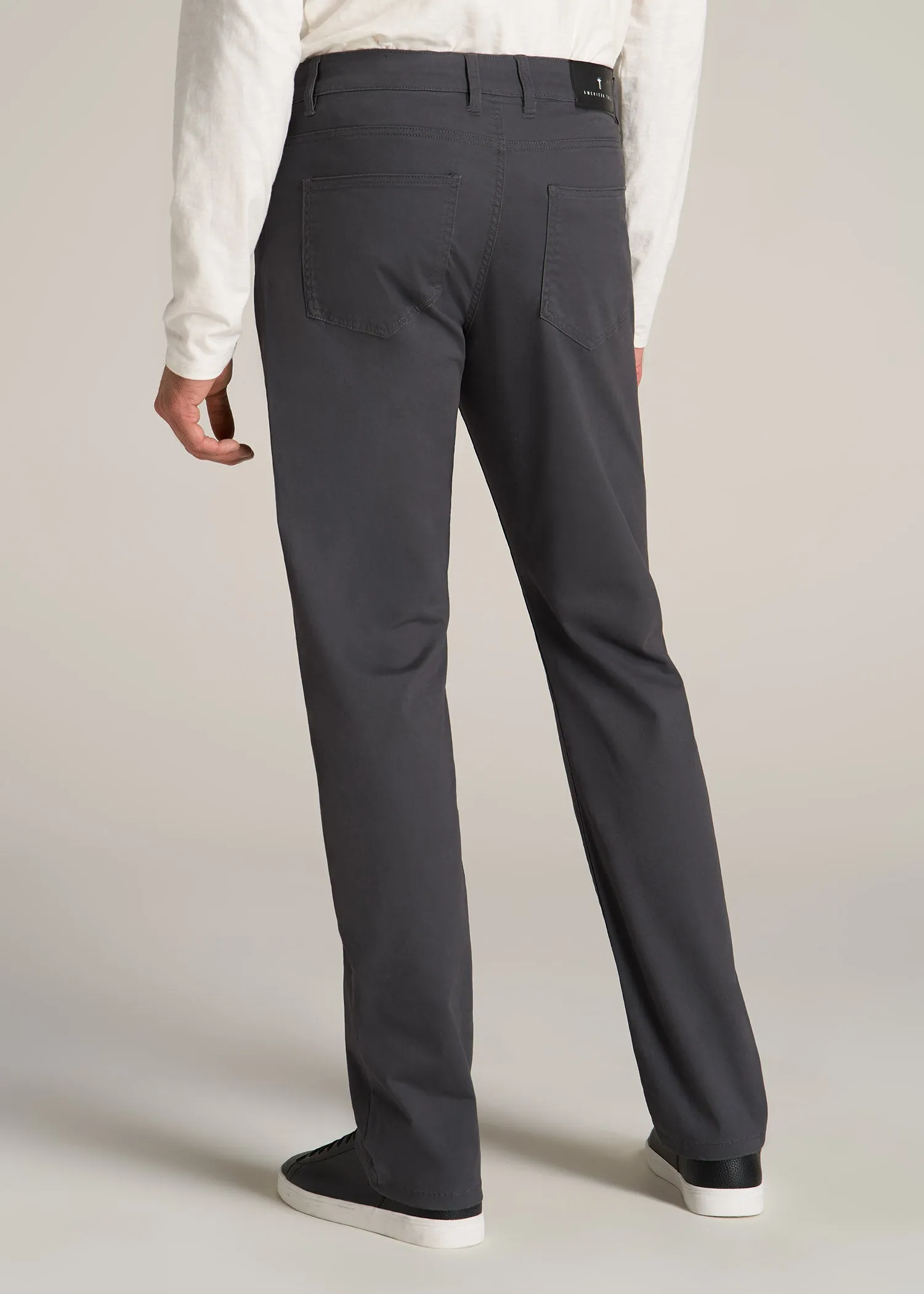 J1 STRAIGHT Leg Five-Pocket Pants for Tall Men in Iron Grey