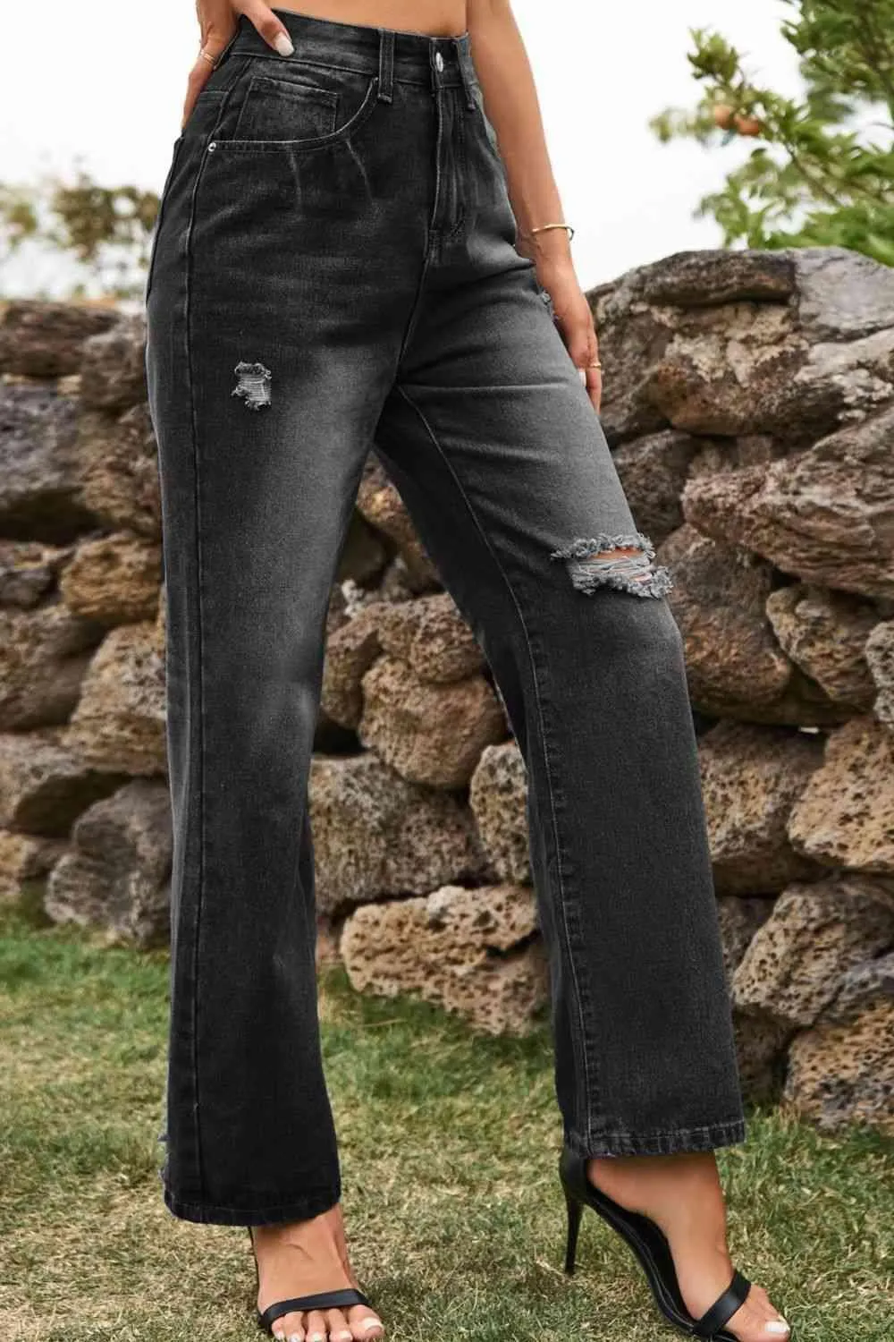Keep It Casual Relaxed Fit Distressed Jeans