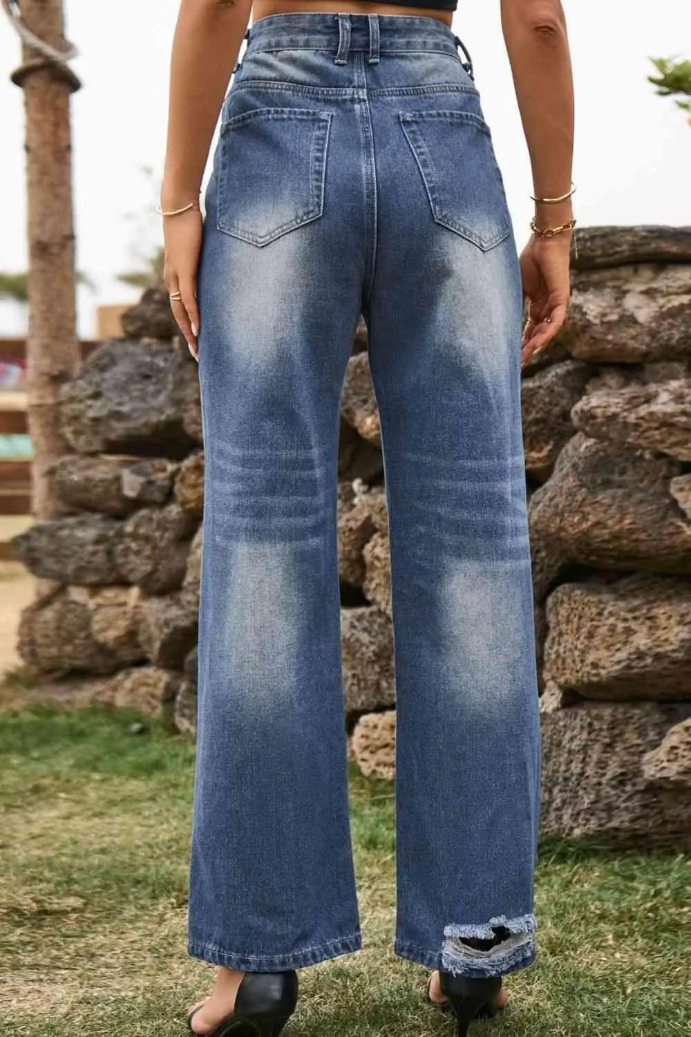 Keep It Casual Relaxed Fit Distressed Jeans
