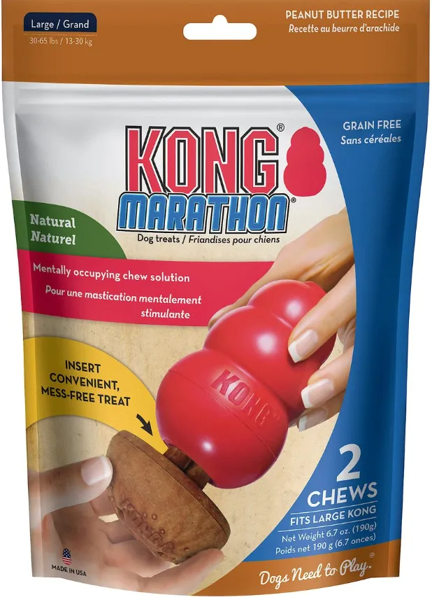 KONG MARATHON PEANUT BUTTER 2PK