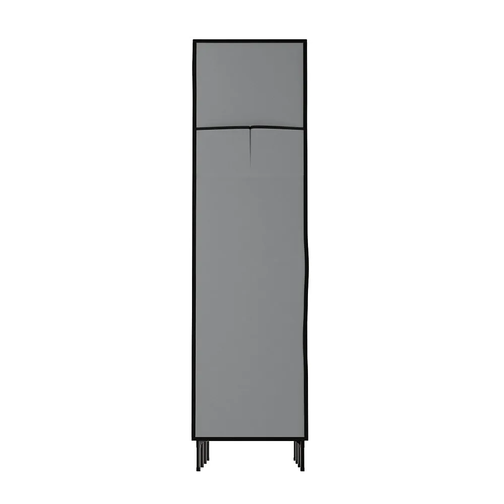 Large Portable Clothes Closet Wardrobe with Shelf Grey