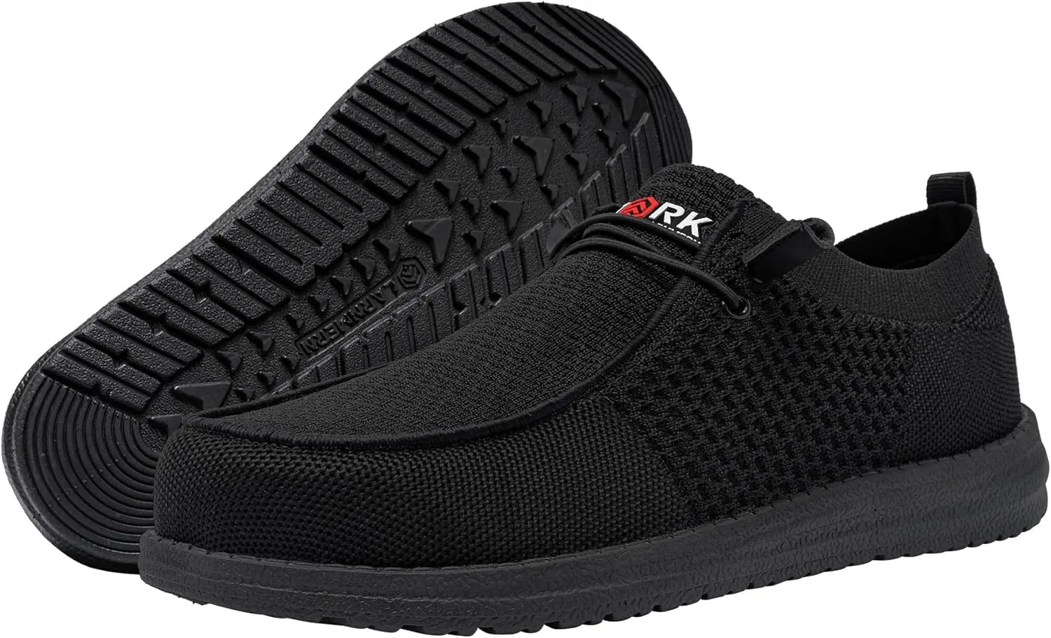 LARNMERN Steel Toe Loafers Women Lightweight Comfortable Slip On Walking Casual Flats Sneakers Work Safety Shoes