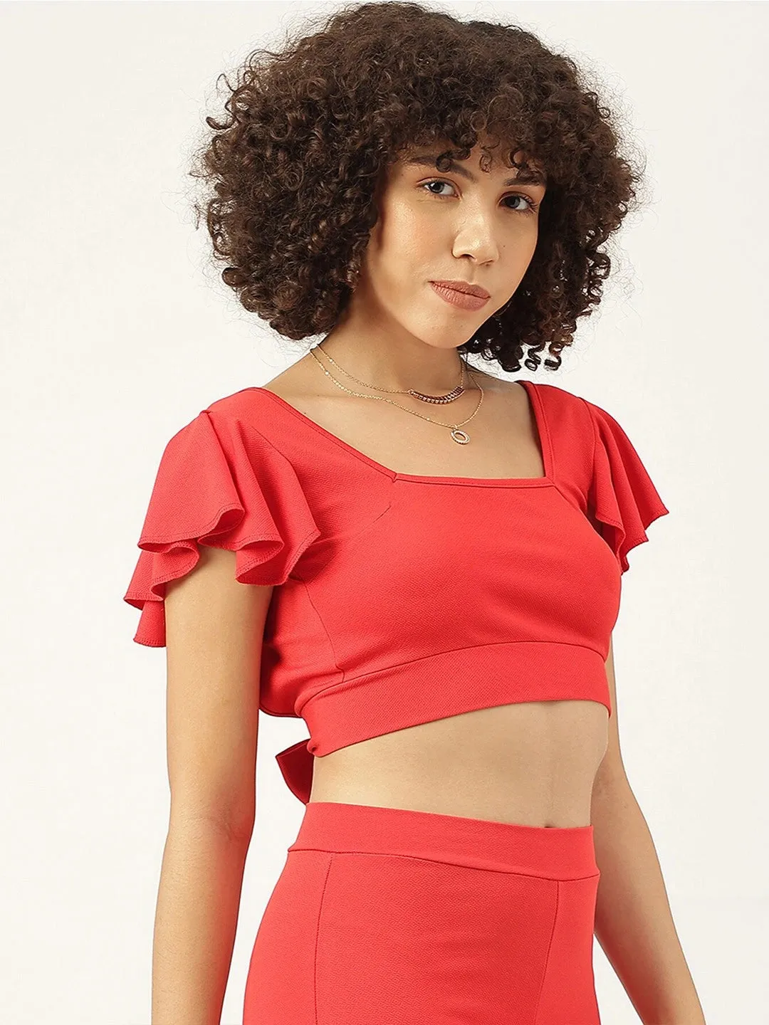 Let's Tie It Emerald Cropped Tank Top