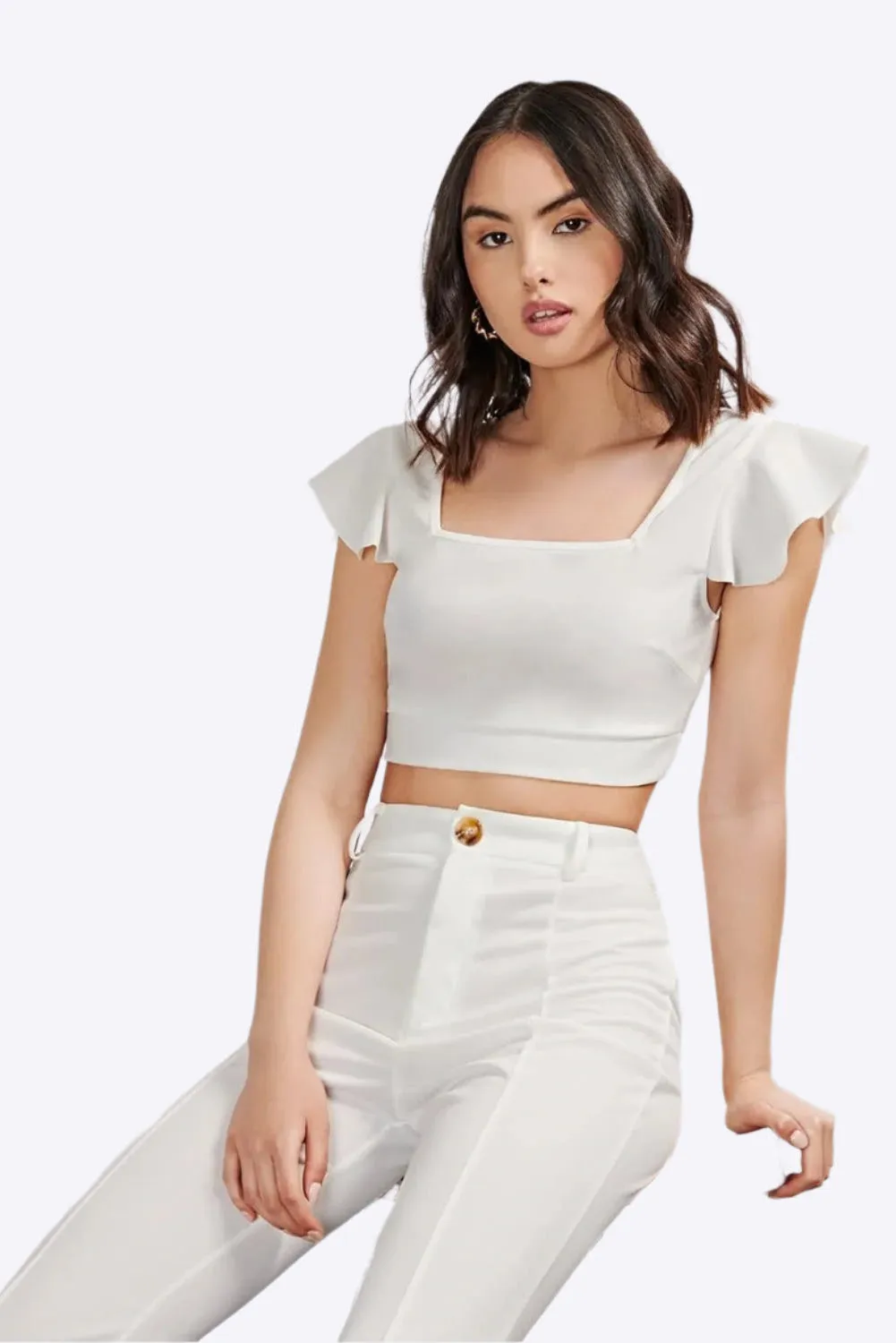 Let's Tie It Emerald Cropped Tank Top