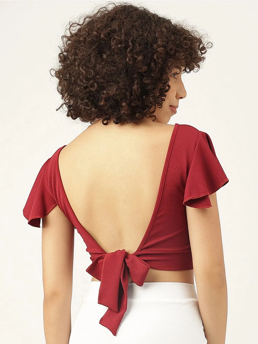 Let's Tie It Emerald Cropped Tank Top