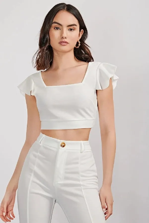 Let's Tie It Emerald Cropped Tank Top