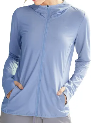Libin Women's Sun Shirts Full Zip UPF 50  Sun Protection Hoodie Jacket Long Sleeve Hiking Outdoor Performance with Pockets Libin Women's Sun Shirts Full Zip UPF 50  Sun Protection Hoodie Jacket Long Sleeve Hiking Outdoor Performance with Pockets