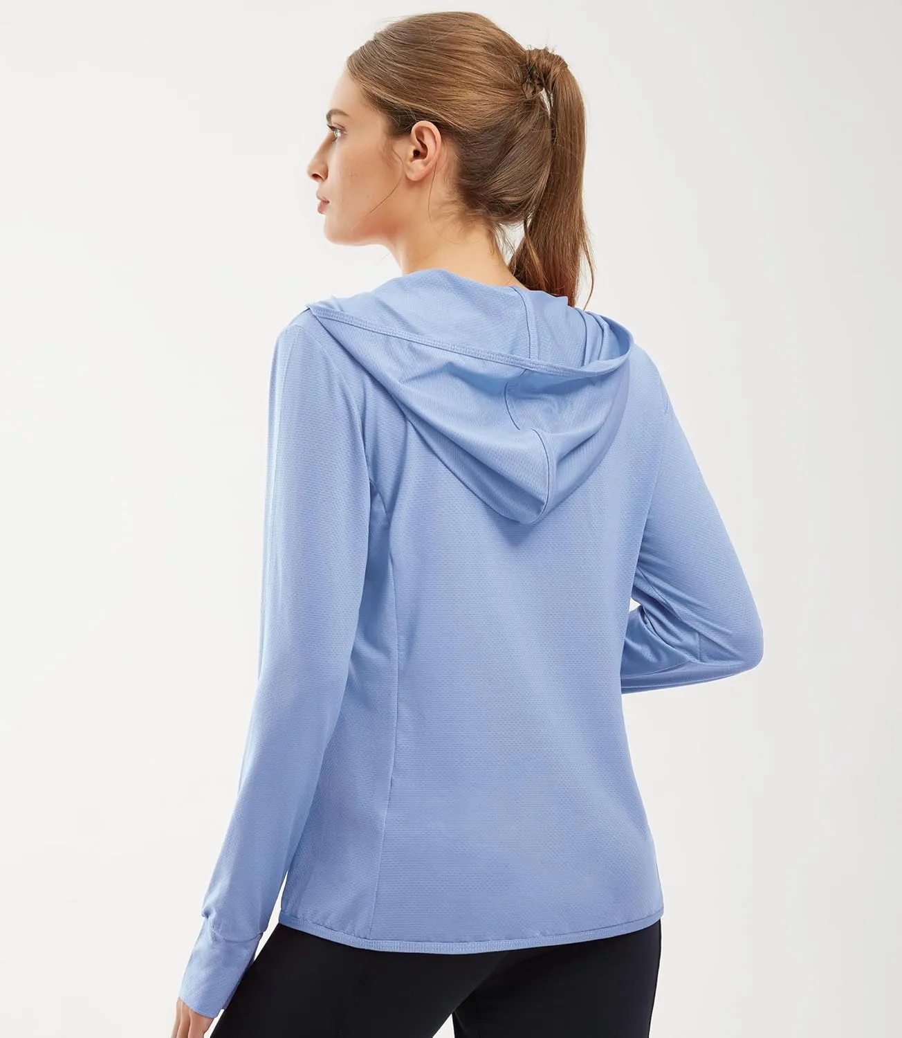 Libin Women's Sun Shirts Full Zip UPF 50  Sun Protection Hoodie Jacket Long Sleeve Hiking Outdoor Performance with Pockets