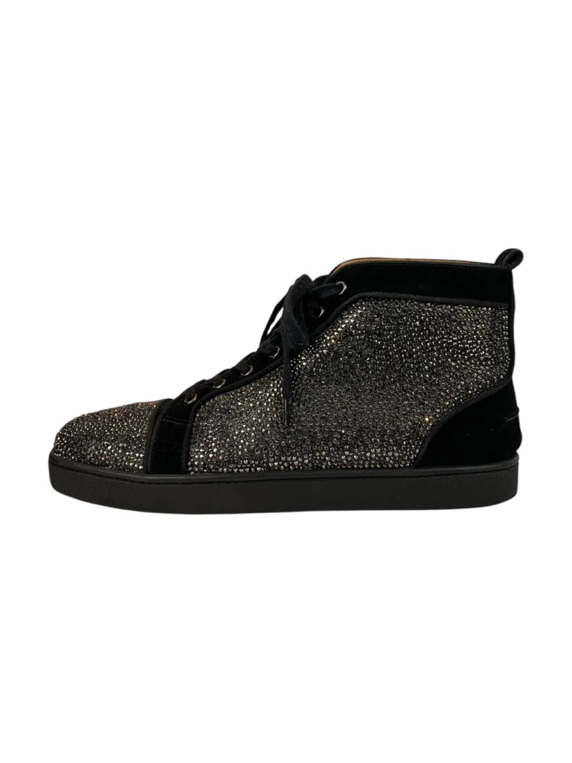 Louboutin Size 43 Men's Louis Strass High Top Sneakers