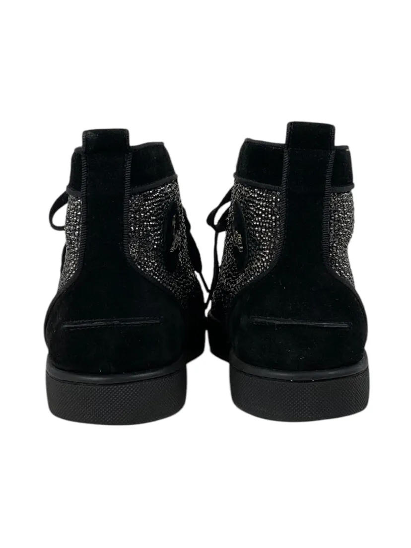 Louboutin Size 43 Men's Louis Strass High Top Sneakers