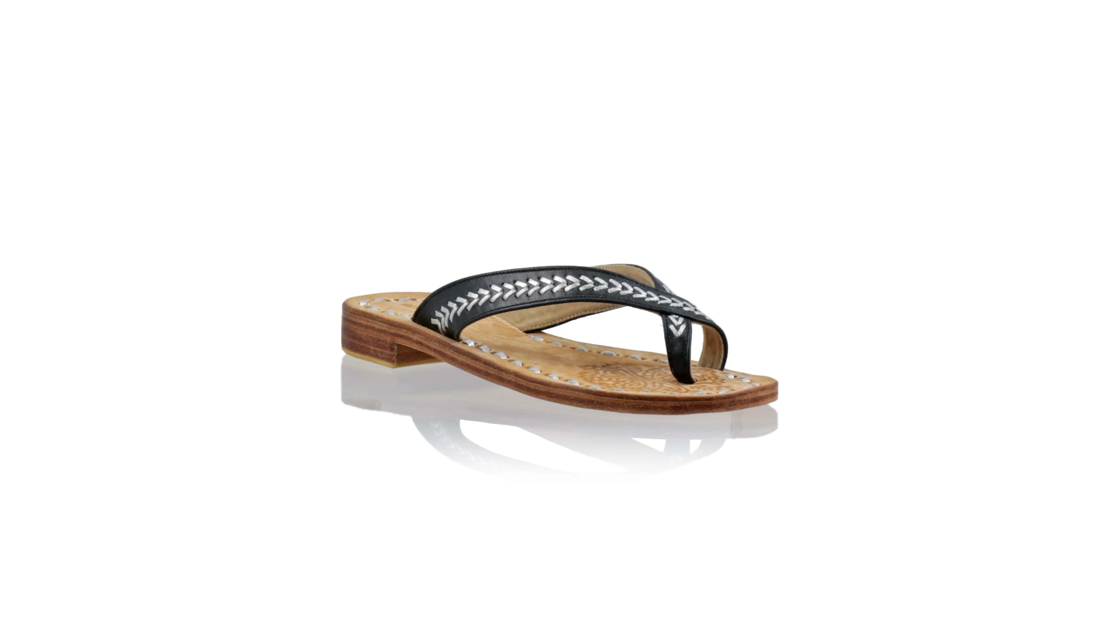 Louis 20mm Flat - Black & Silver