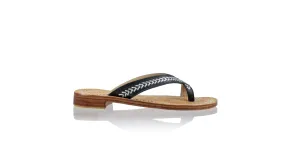 Louis 20mm Flat - Black & Silver