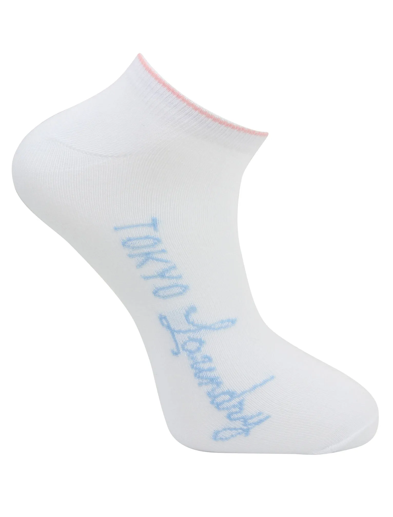 Martha (3 Pack) Assorted Trainer Socks in Light Grey Marl / Optic White / Black - Tokyo Laundry