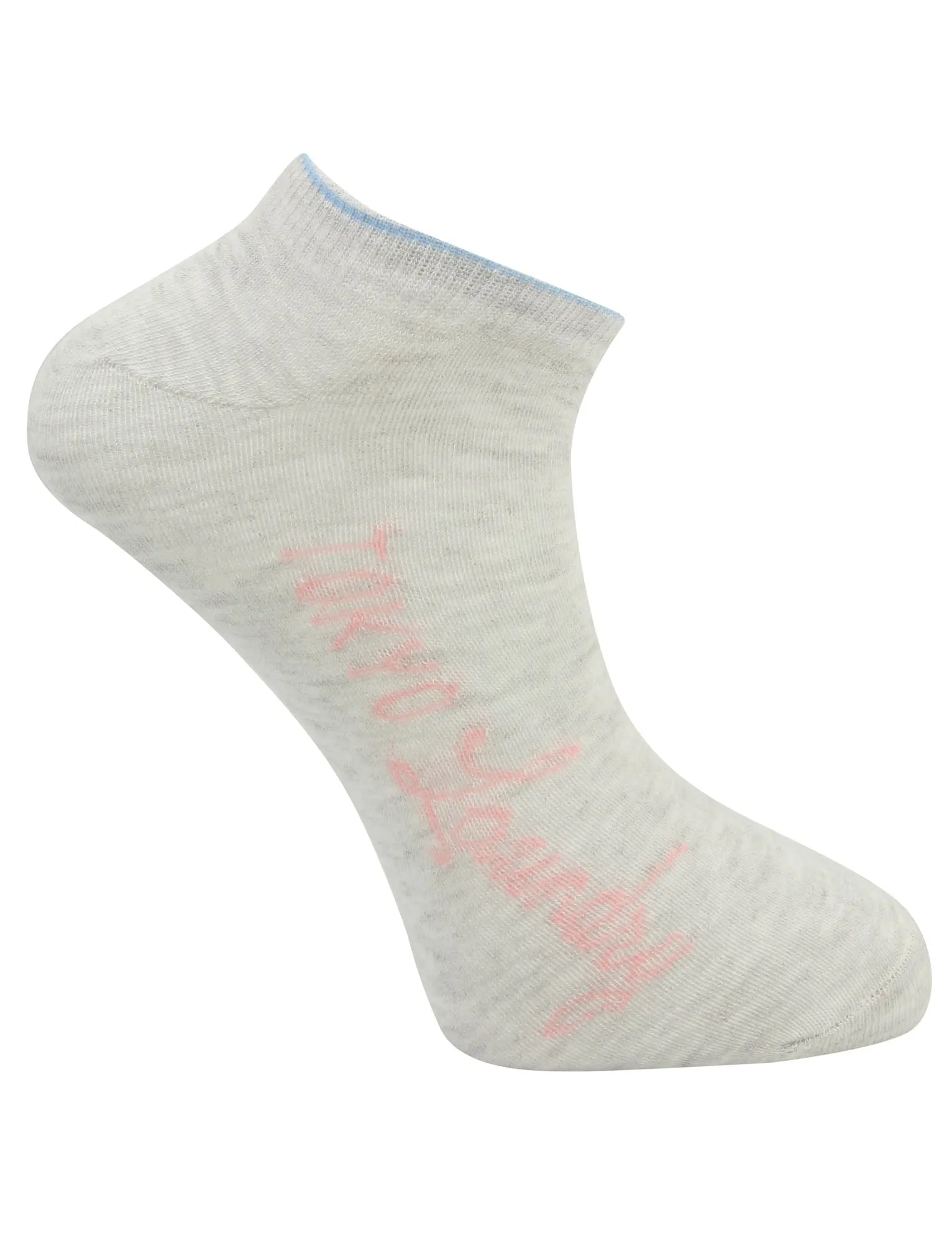 Martha (3 Pack) Assorted Trainer Socks in Light Grey Marl / Optic White / Black - Tokyo Laundry