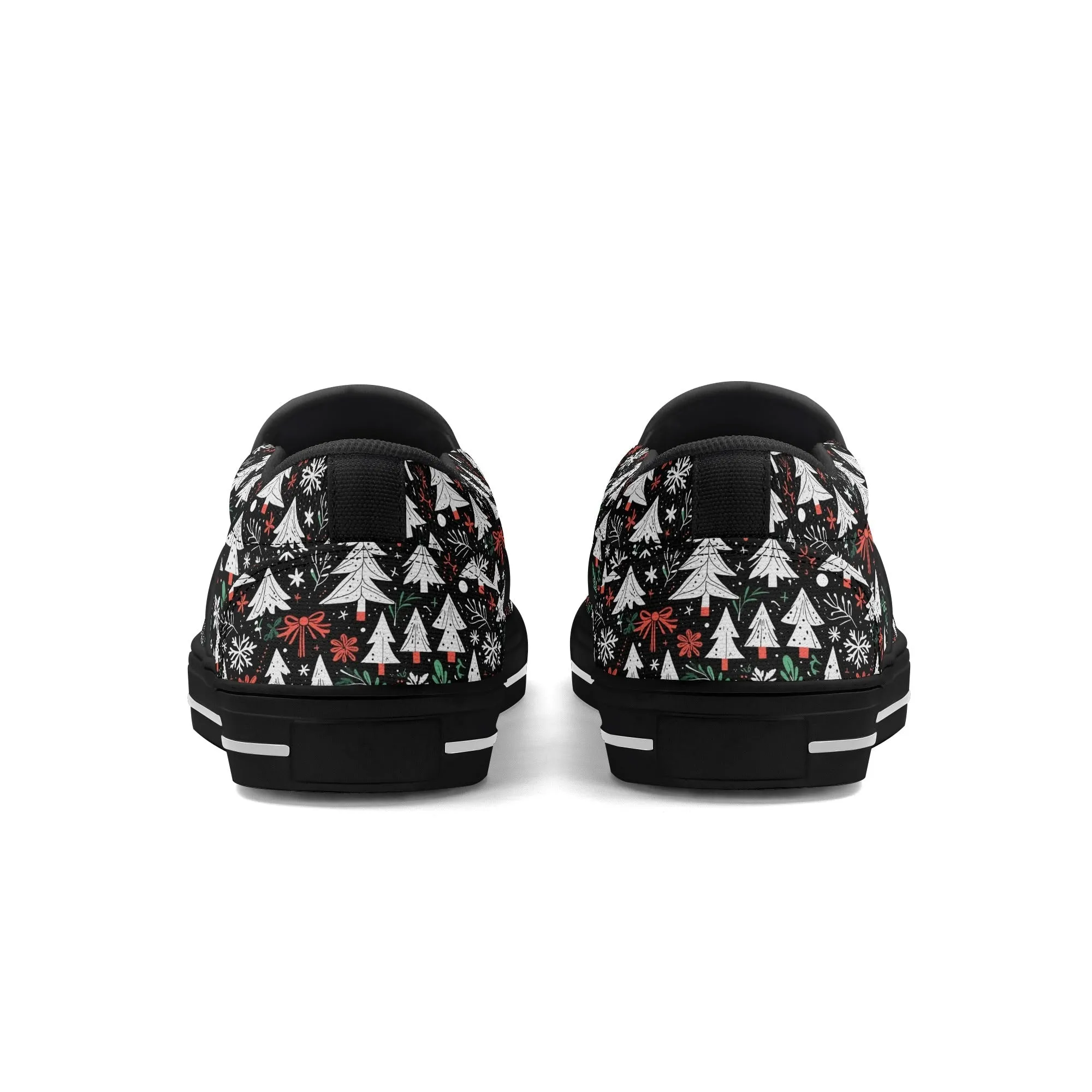 Mens Christmas Tree Rubber Slip On Shoes