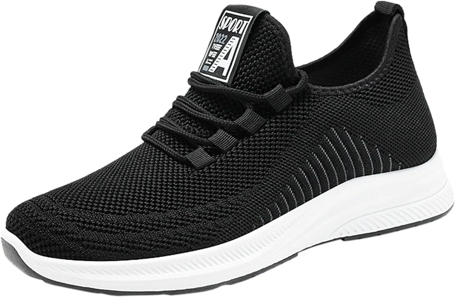 Men's Comfortable Stretch Workout Shoes Lace Up Comfortable Light-Weight Shoe Non Slip Work Sport Shoes for Men