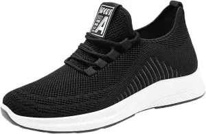 Men's Comfortable Stretch Workout Shoes Lace Up Comfortable Light-Weight Shoe Non Slip Work Sport Shoes for Men