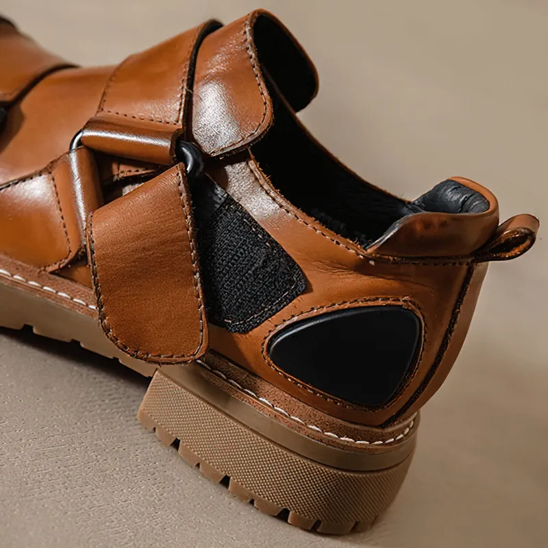 Men's Luxury Genuine Leather Shoes / Punk Rock Shoes with Non-Slip Rubber Platform