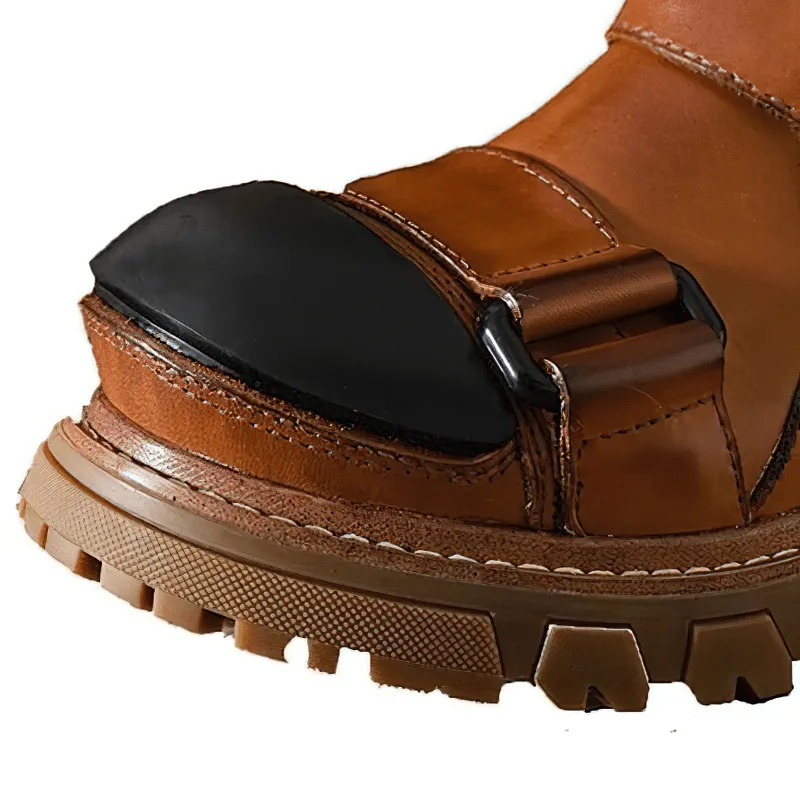 Men's Luxury Genuine Leather Shoes / Punk Rock Shoes with Non-Slip Rubber Platform