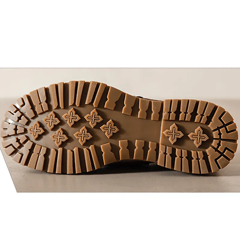 Men's Luxury Genuine Leather Shoes / Punk Rock Shoes with Non-Slip Rubber Platform