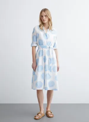 MORE AND MORE<BR>
Dot Dress<BR>
Blue/White<BR>