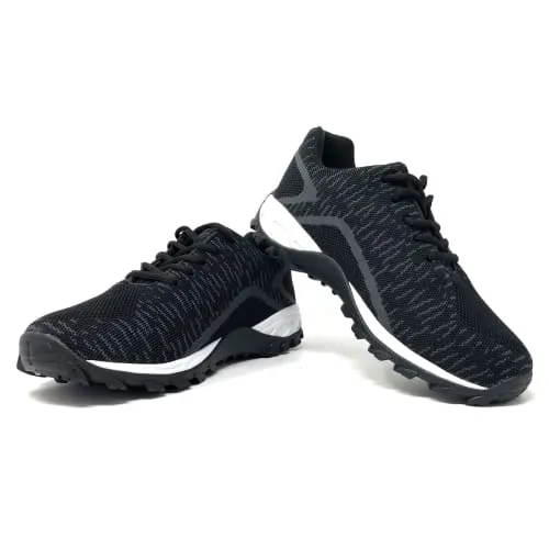 Mt. Emey 9705 Grey - Men's Knitted Athletic walking Shoe with Laces
