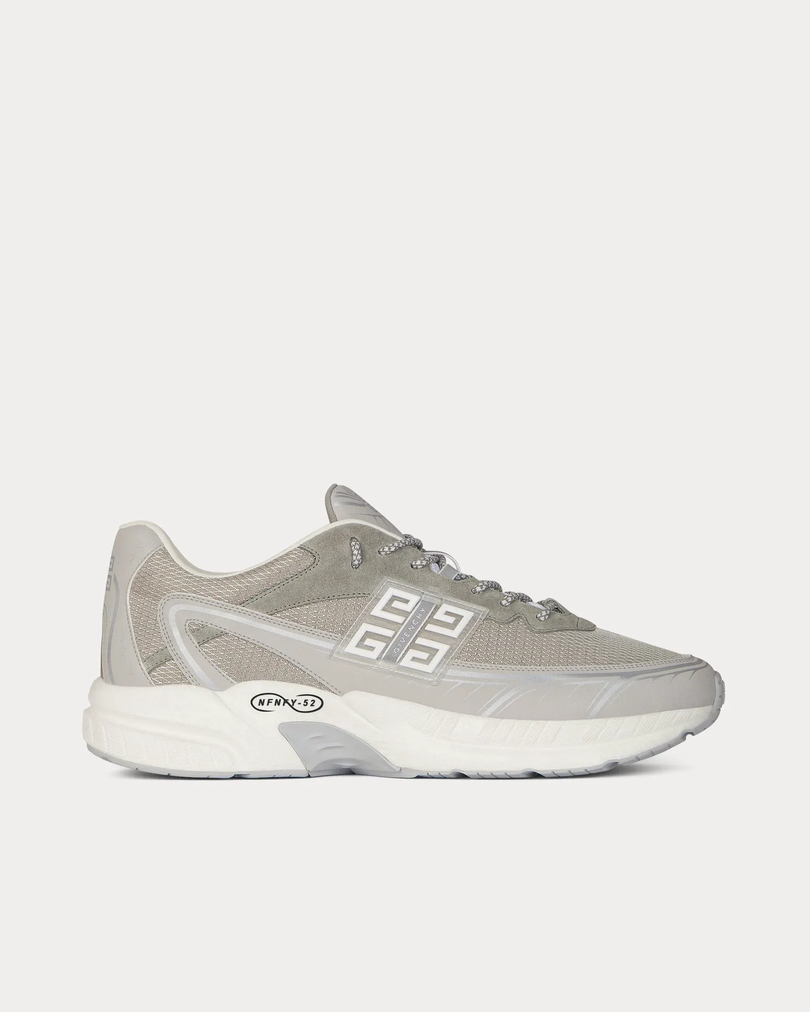 NFNTY-52 Runners Suede & Mesh Light Grey Low Top Sneakers