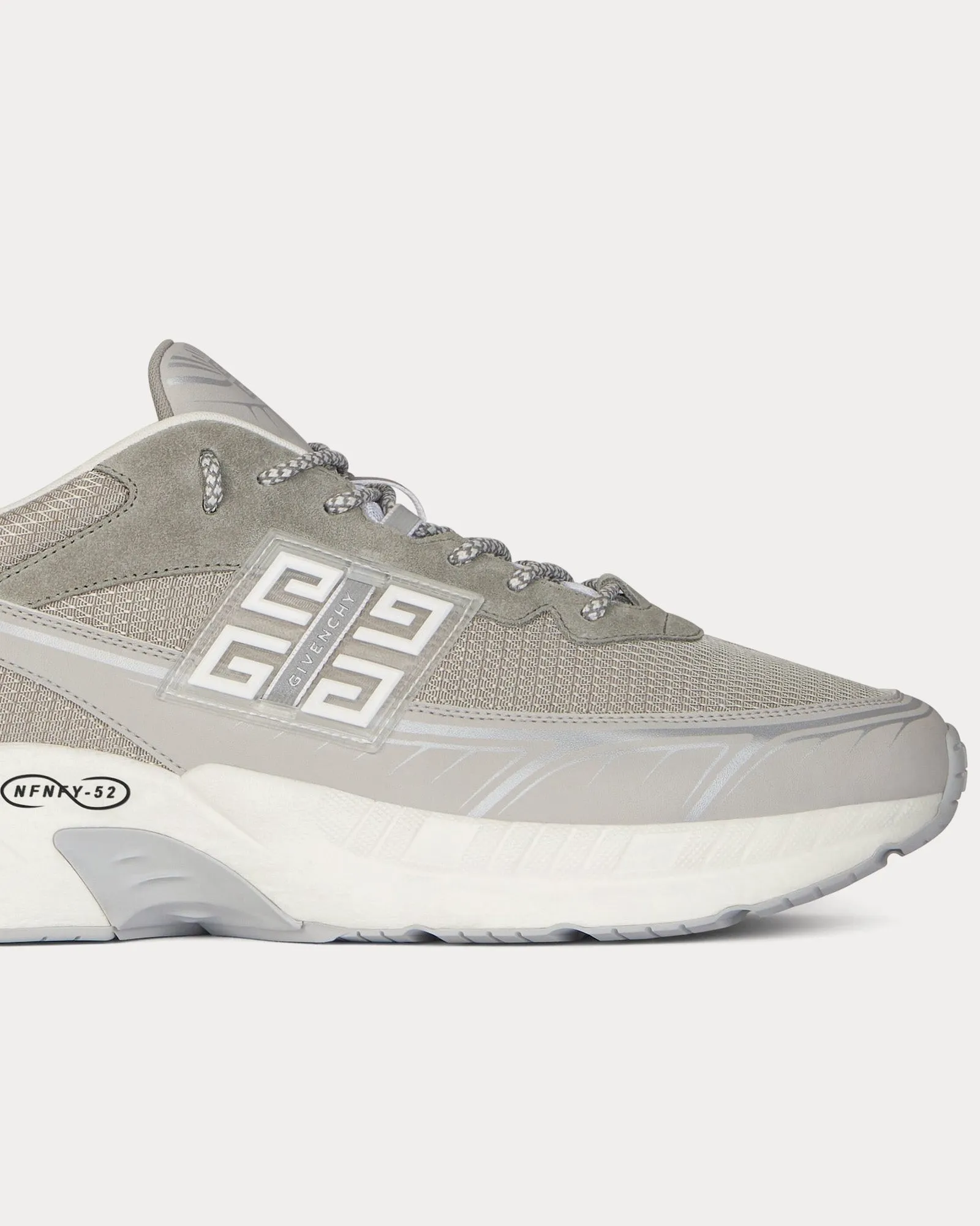 NFNTY-52 Runners Suede & Mesh Light Grey Low Top Sneakers