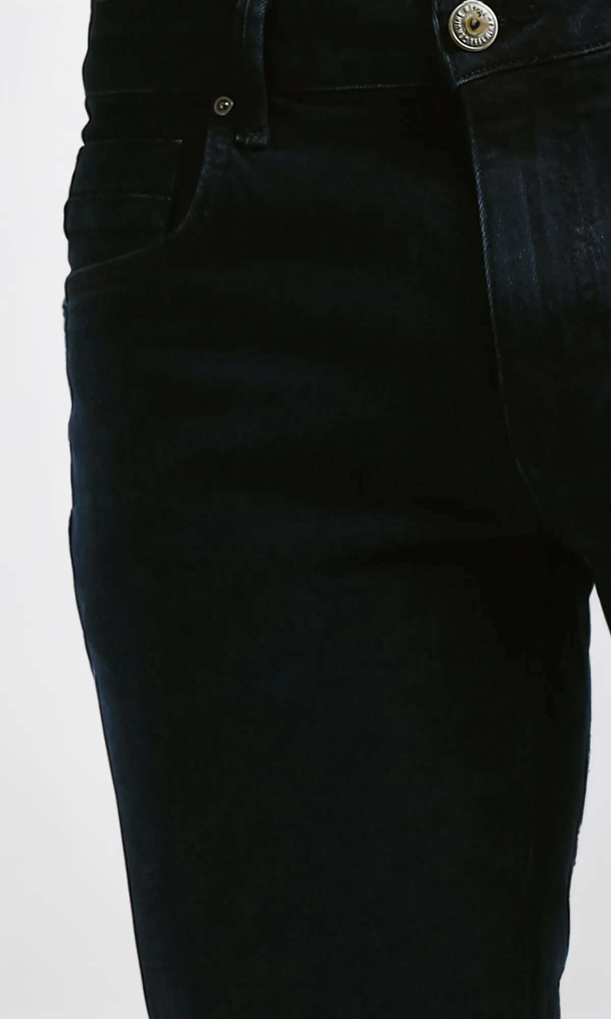 O194973 Solid Standard Navy Casual Jeans
