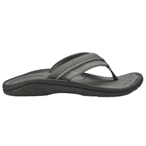 Olukai Men's Hokua Flip Flop - Charcoal/Charcoal 10161-2626