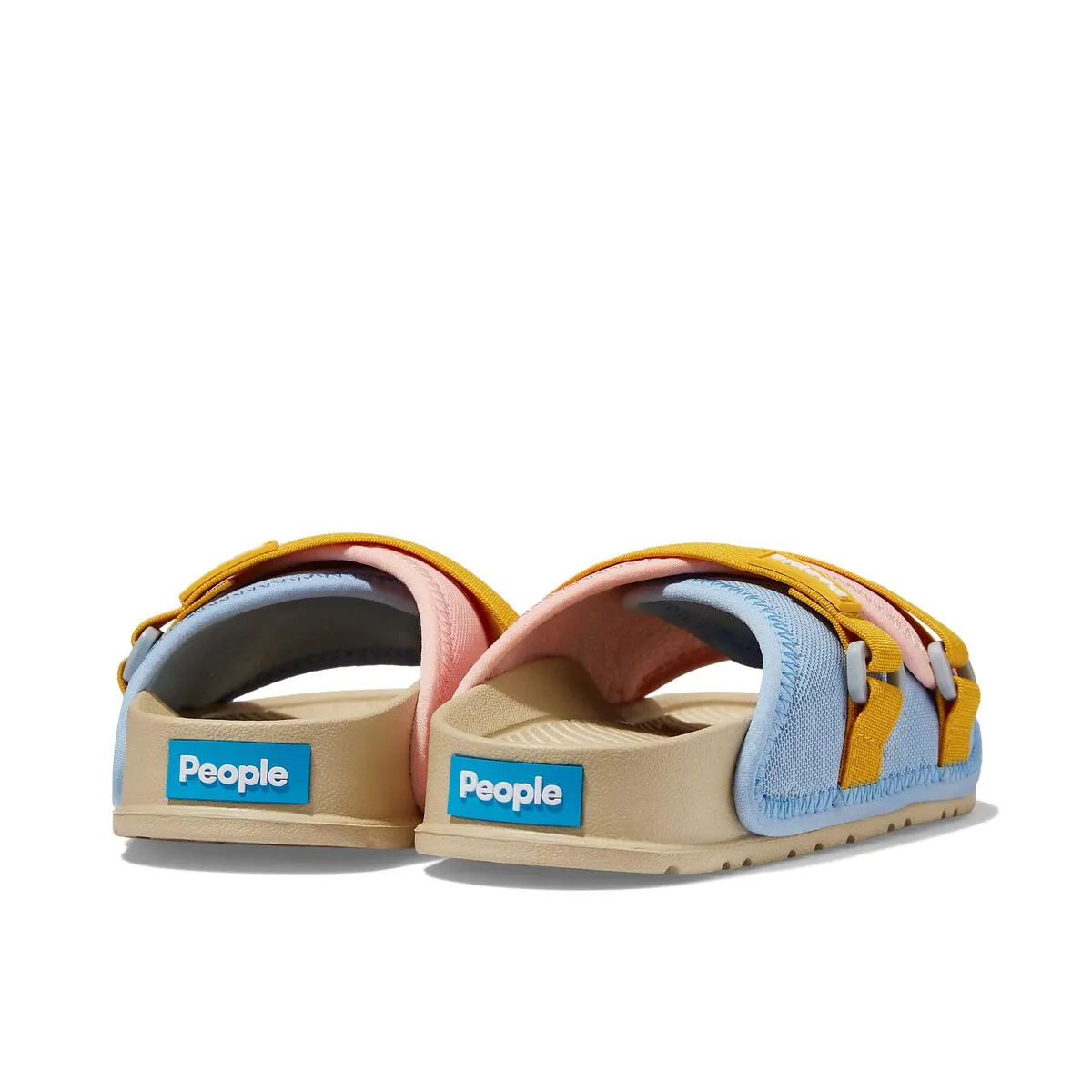 People Footwear Pink/Tan Lennon Chiller Slip On | Vegan Slide Sandal