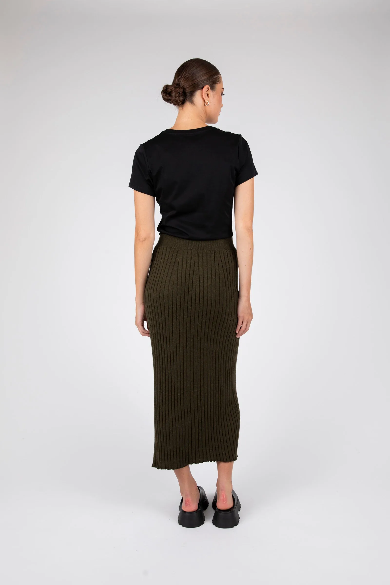 Reign Rib Skirt - Cypress