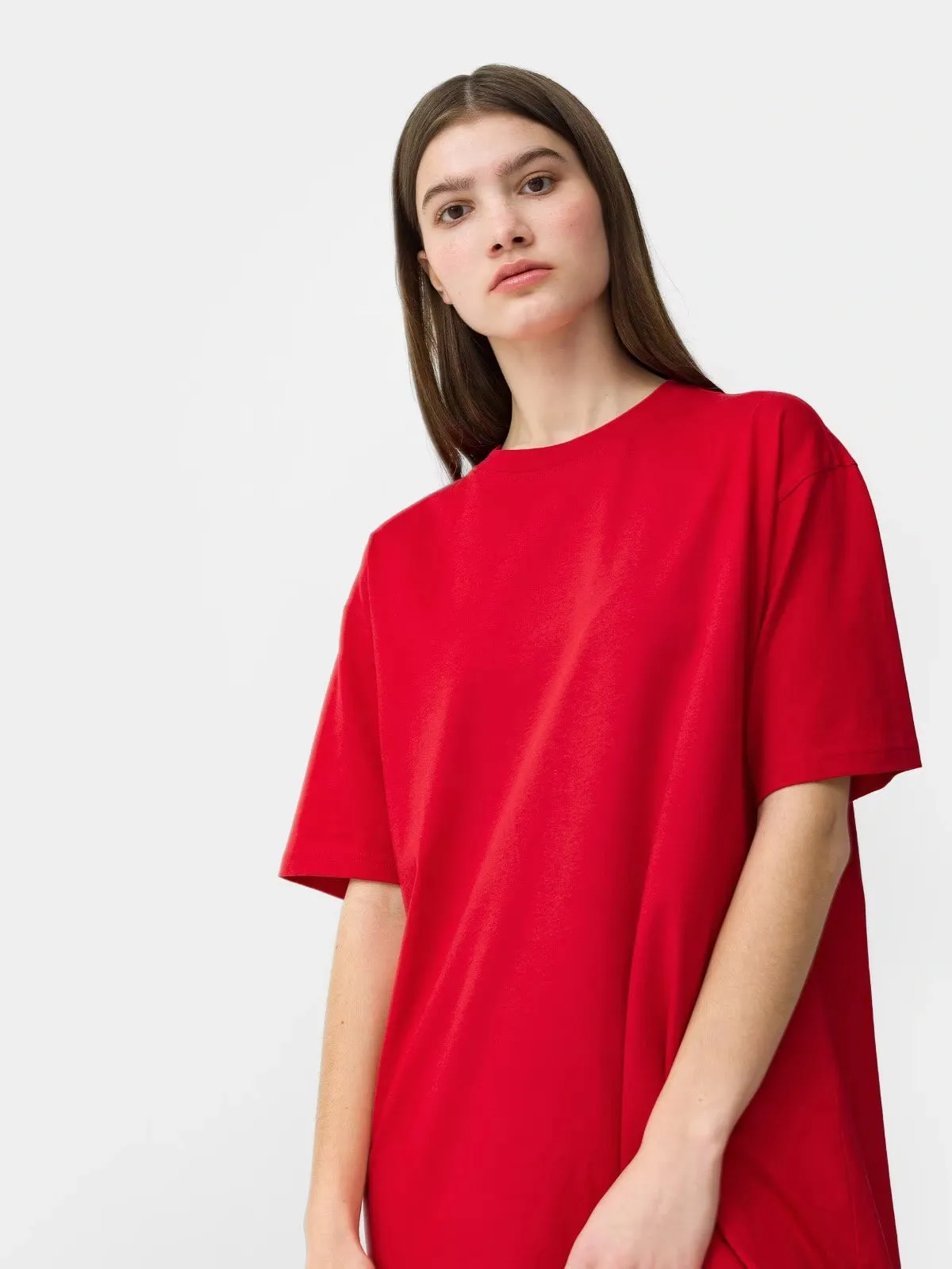 Relaxed and Stylish Soft Cotton T-Shirt Dress