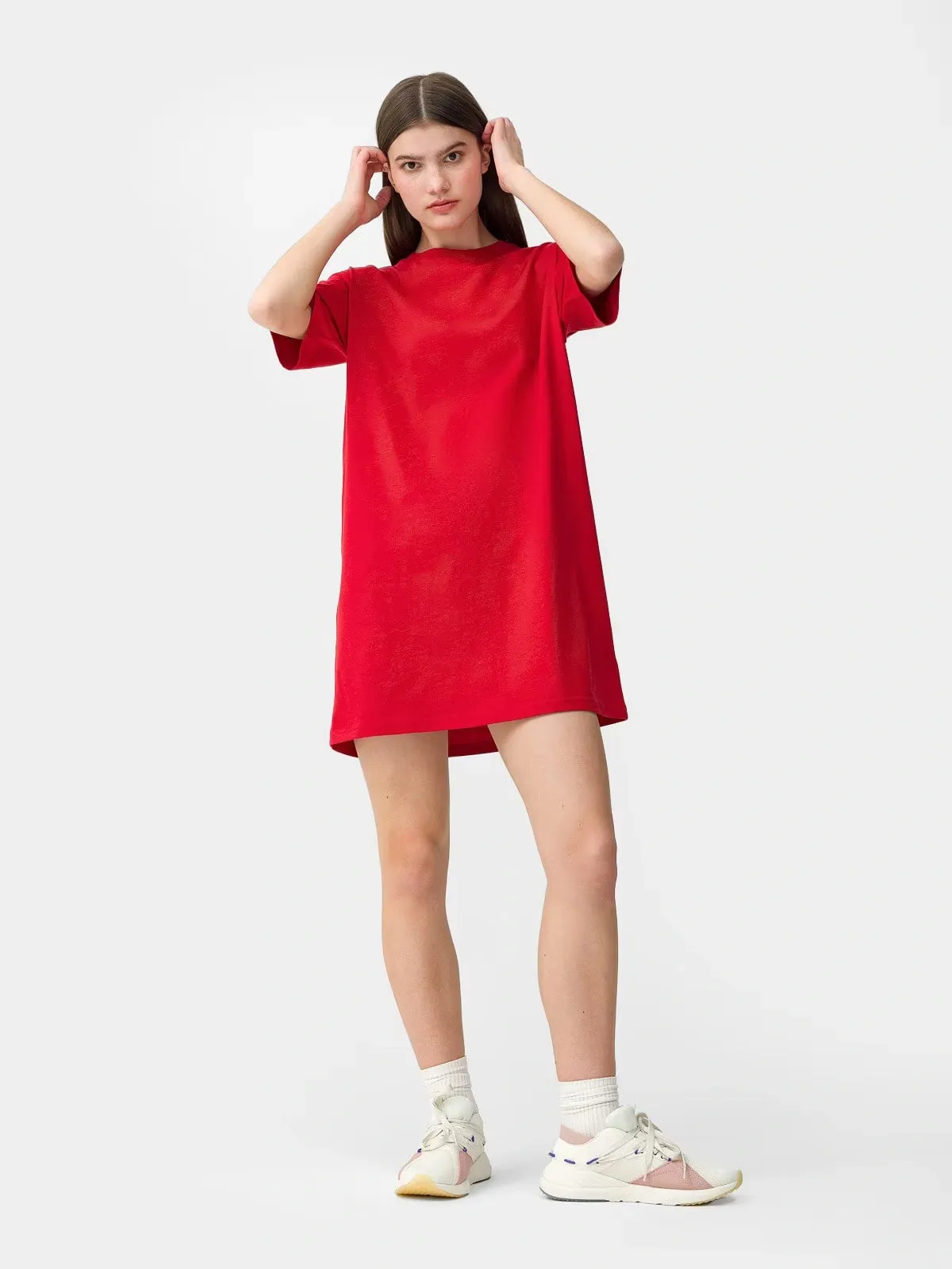 Relaxed and Stylish Soft Cotton T-Shirt Dress