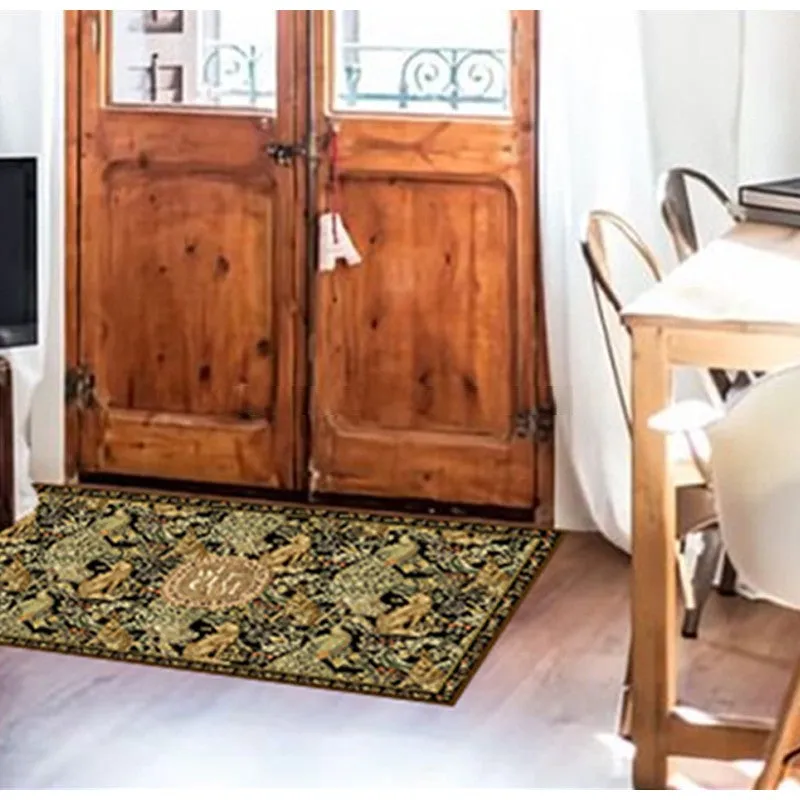 Retro Charm Animals Easy Clean Non-Slip Rug