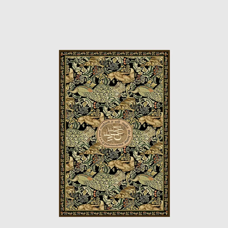 Retro Charm Animals Easy Clean Non-Slip Rug