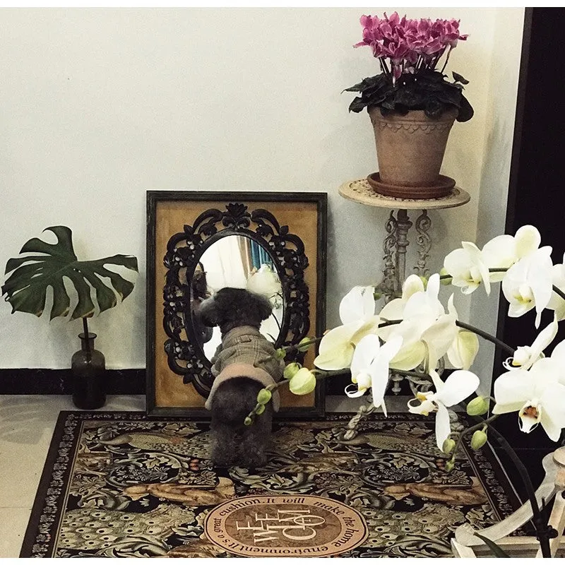 Retro Charm Animals Easy Clean Non-Slip Rug